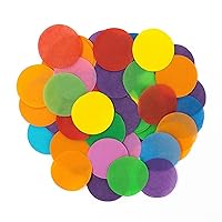 Bright Multicolor Biodegradable Tissue Confetti Circles- 1