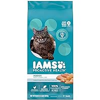 IAMS Proactive Health Indoor Weight & Hairball Care Adult Dry Cat Food with Chicken & Turkey, 3.5 lb. Bag