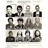 Famous Music Mugshot Collage 11 X 14 - Rock and Roll's Most Wanted - Stunning Mug Shot Photograph Collection - Rare Photo - Poster Art Print