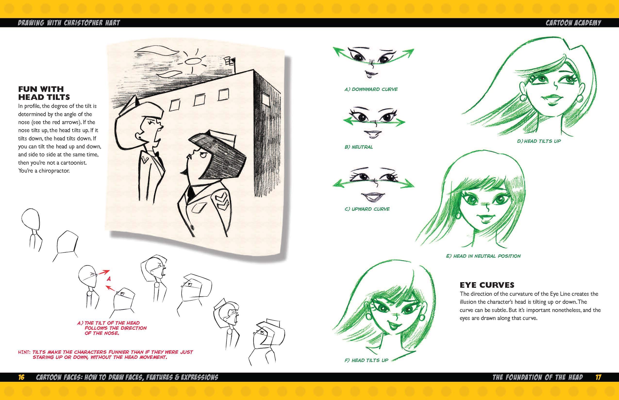 Cartoon Faces: How to Draw Heads, Features & Expressions (Cartoon Academy)