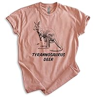 Tyrannosaurus Deer Shirt, Unisex Women's Men's Shirt, Kangaroo Shirt, Roo Shirt