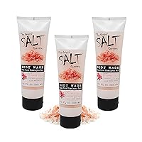 Pink Salt Body Wash – With Pink Himalayan Salt and Aloe Vera Extracts – Cruelty-Free and Safe – Exfoliating Body Wash – Complete Skin Care – Revitalizing and Hydrating Body Wash – 3 Pack 8.75oz