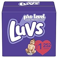 Luvs Diapers,Size 1 (8-14 lb), 252 Count