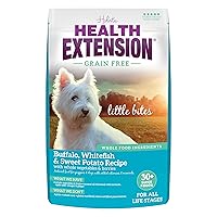 Health Extension Little Bites Dry Dog Food, Natural Food, Suitable for All Puppies, Grain Free Buffalo, Whitefish & Sweet Potato Recipe with Whole Vegetable & Berries (23.5 Pound / 10.6 kg)