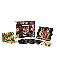 Lite-Brite Stranger Things Special Edition - Demogorgon Hunters - Amazon Exclusive Definition Grid, 16 HD Templates, 900 Mini Pegs, Stickers, Branded Storage Pouch, for 14+ Fans