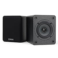 Micca COVO-S 2-Way Passive Bookshelf Speakers, Amplifier Required, Not for Turntable, 3-Inch Woofer, 0.75-Inch Tweeter, Wall Mountable, Pair, Black