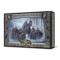 CMON A Song of Ice and Fire Tabletop Miniatures Game Night's Watch Heroes III Box Set - Defenders of The Realm! Strategy Game for Adults, Ages 14+, 2+ Players, 45-60 Minute Playtime, Made