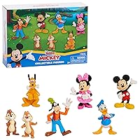 Mickey Mouse 7-Piece Figure Set, Mickey Mouse Clubhouse Toys, Officially Licensed Kids Toys for Ages 3 Up, Amazon Exclusive
