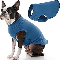 Gooby Stretch Fleece Vest Dog Sweater - Steel Blue, X-Large - Warm Pullover Fleece Dog Jacket - Winter Dog Clothes for Small Dogs Boy - Dog Sweaters for Small Dogs to Dog Sweaters for Large Dogs