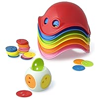 Bilibo Baby Toy Dice + 36 Counters + 1 Bag + 1 Information Booklet (May not Be in English) Assorted Colours 12.5 x 12.5 x 12.5 cm
