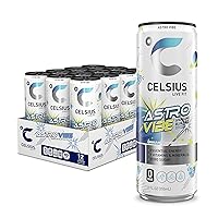 CELSIUS Sparkling Astro Vibe, Functional Essential Energy Drink 12 Fl Oz (Pack of 12)