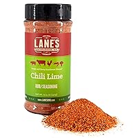 Lane's Chili Lime Seasoning - Bold Tangy Chili and Lime Flavor | Zesty Chili Flavor | Perfect for Pork, Chicken, Seafood and Wings | Southwest Flavor | All Natural | No MSG | No Preservatives| 12.4 Oz
