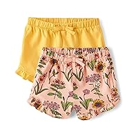 The Children's Place Baby Girls' and Newborn Cotton Pull on Everyday Shorts