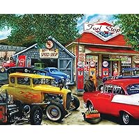 Springbok's 1000 Piece Jigsaw Puzzle Hot Rod Cafe - Made in USA