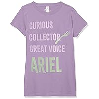Disney Little, Big Princesses List Ariel Girls Short Sleeve Tee Shirt