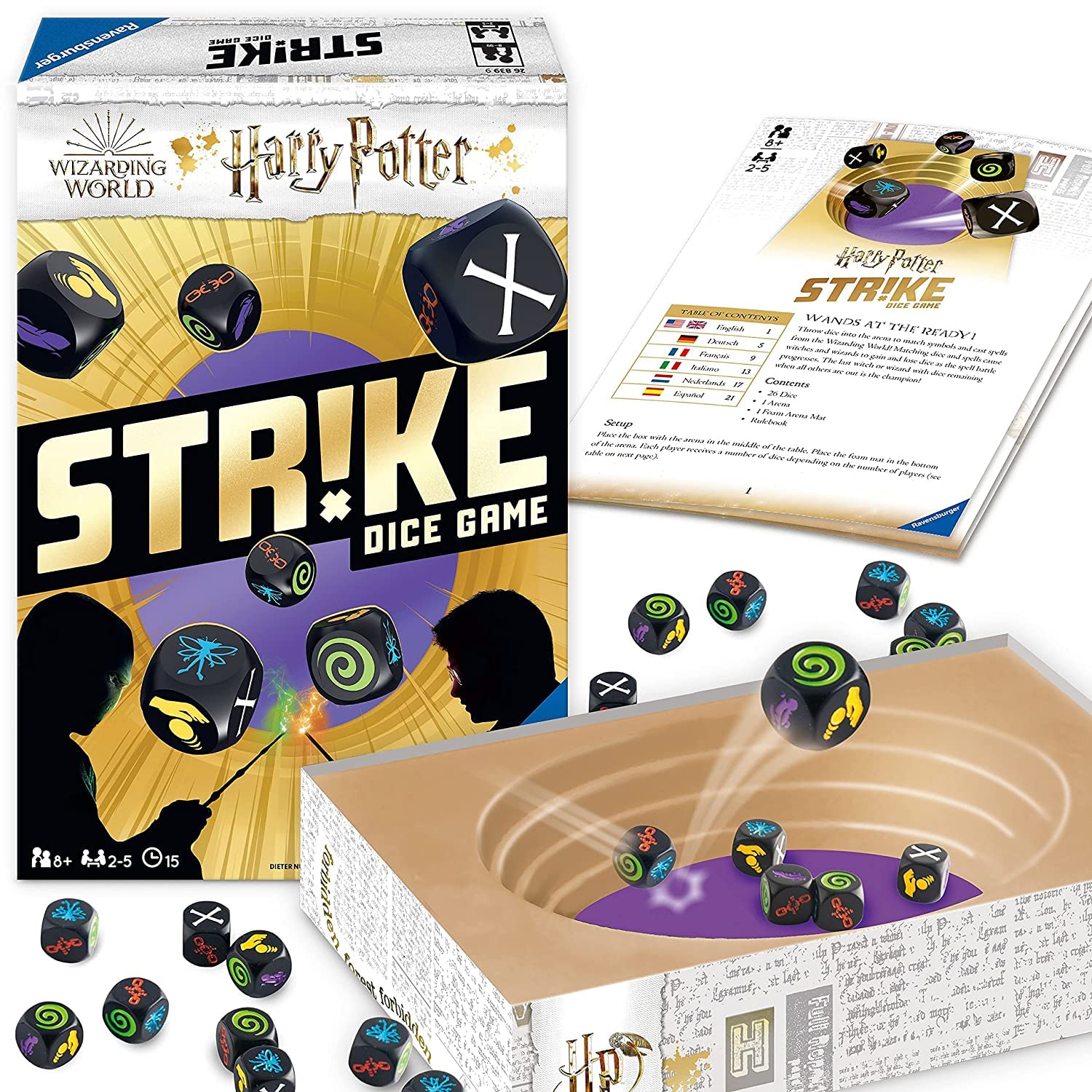 Ravensburger Harry Potter Strike Game for Kids and Adults , Blue