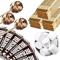 112 Piece S'mores Kit - Makes Up To 24 S'mores - Includes 30