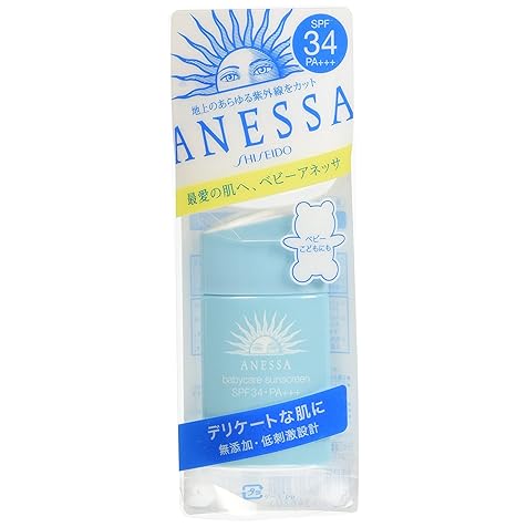 ANESSA Baby Care Sun Screen N, SPF 34 Pa+++, 0.84 Fluid Ounce