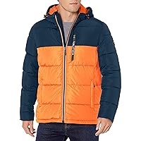 Nautica Men's Hooded Parka Jacket, Water and Wind Resistant