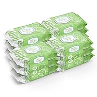 Nice 'n Clean Scented Baby Wipes (768 Total Wipes) | Suitable for Sensitive Skin on Hands, Face, & Bottom | Made w/Plant-Based Fibers | Green Tea Cucumber Scent
