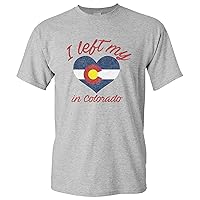 I Left My Heart in State - State Pride Hometown Flag T Shirt