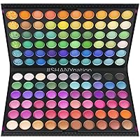SHANY Highly Pigmented Eye Makeup Palette, 120 Matte Shimmer Metallic Eyeshadow Pallet with Long Lasting and Blendable Natural Colors - Classic Neon