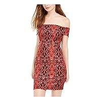 Womens Snake Print Off The Shoulder Bodycon Dress
