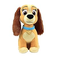 Disney Collectible 6-inch Beanbag Plush Stuffed Animal, Lady, Lady and the Tramp, Kids Toys for Ages 2 Up, Amazon Exclusive