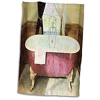 3dRose Florene Victorian - Victorian Bathtub - Towels (twl-61862-1)