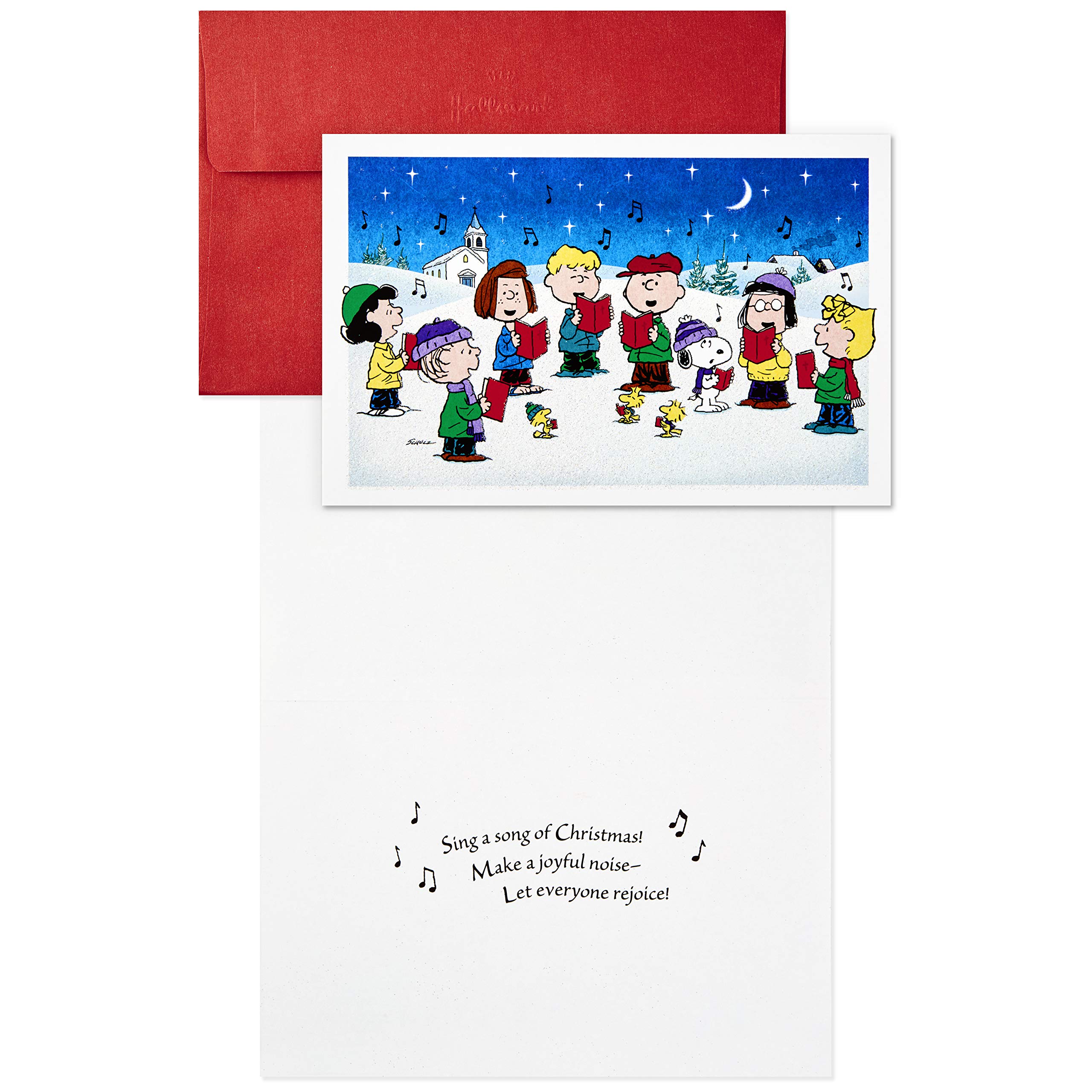 Hallmark Boxed Christmas Cards, Peanuts Gang (40 Cards with Envelopes)