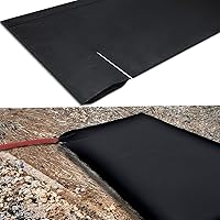 1 Pcs Dewatering Bags 5 x 10 ft Non Woven Geotextile Fabric Oil Sludge Sediment Filter Bags for Construction Sites Dredging, Black