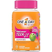 Teen for Her Multivitamin Gummies, Gummy Multivitamins with Vitamin A, C, D, E and Zinc for Immune Health Support, Physical Energy & more, 60 Count