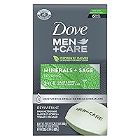Body and Face Bar Minerals + Sage 6 Bars to Hydrate Skin More Moisturizing Than Bar Soap 3.75 oz