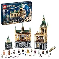 LEGO Harry Potter Hogwarts Chamber of Secrets 76389 Castle Toy with The Great Hall, 20th Anniversary Model Set with Collectible Golden Voldemort Minifigure and Glow-in-The-Dark Nearly Headless Nick