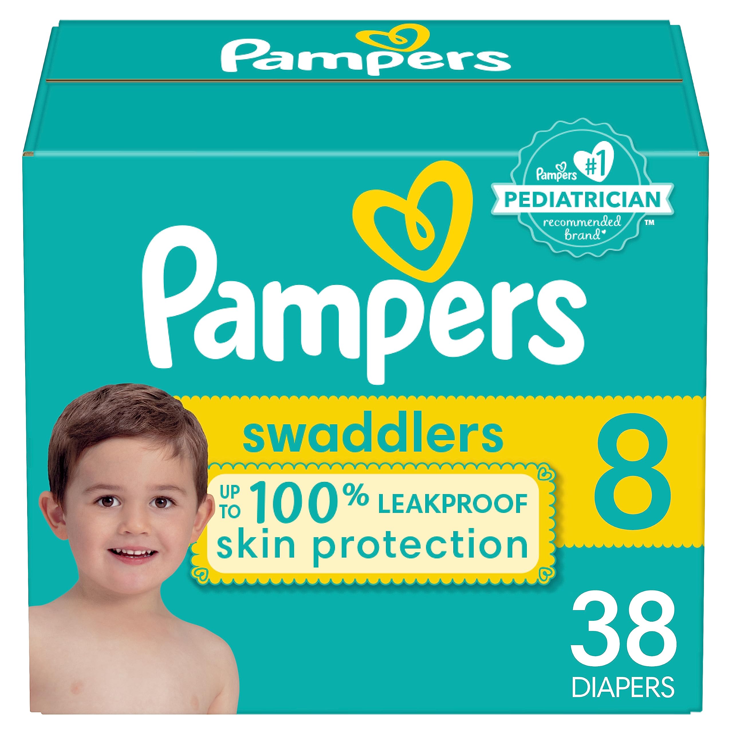 Pampers Swaddlers Diapers Size 8 38 Count