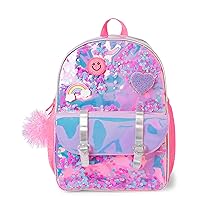 The Children's Place Kids' Preschool Elementary Backpack for Boys Girl, Pink Confetti Shaker, NO_Size
