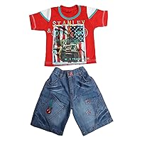 Shinchan Baby Boys' Shinchan T-Shirt with Shorts