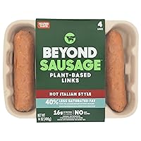 Beyond Meat Sausage Plant-Based Dinner Links, Hot Italian 14 Oz