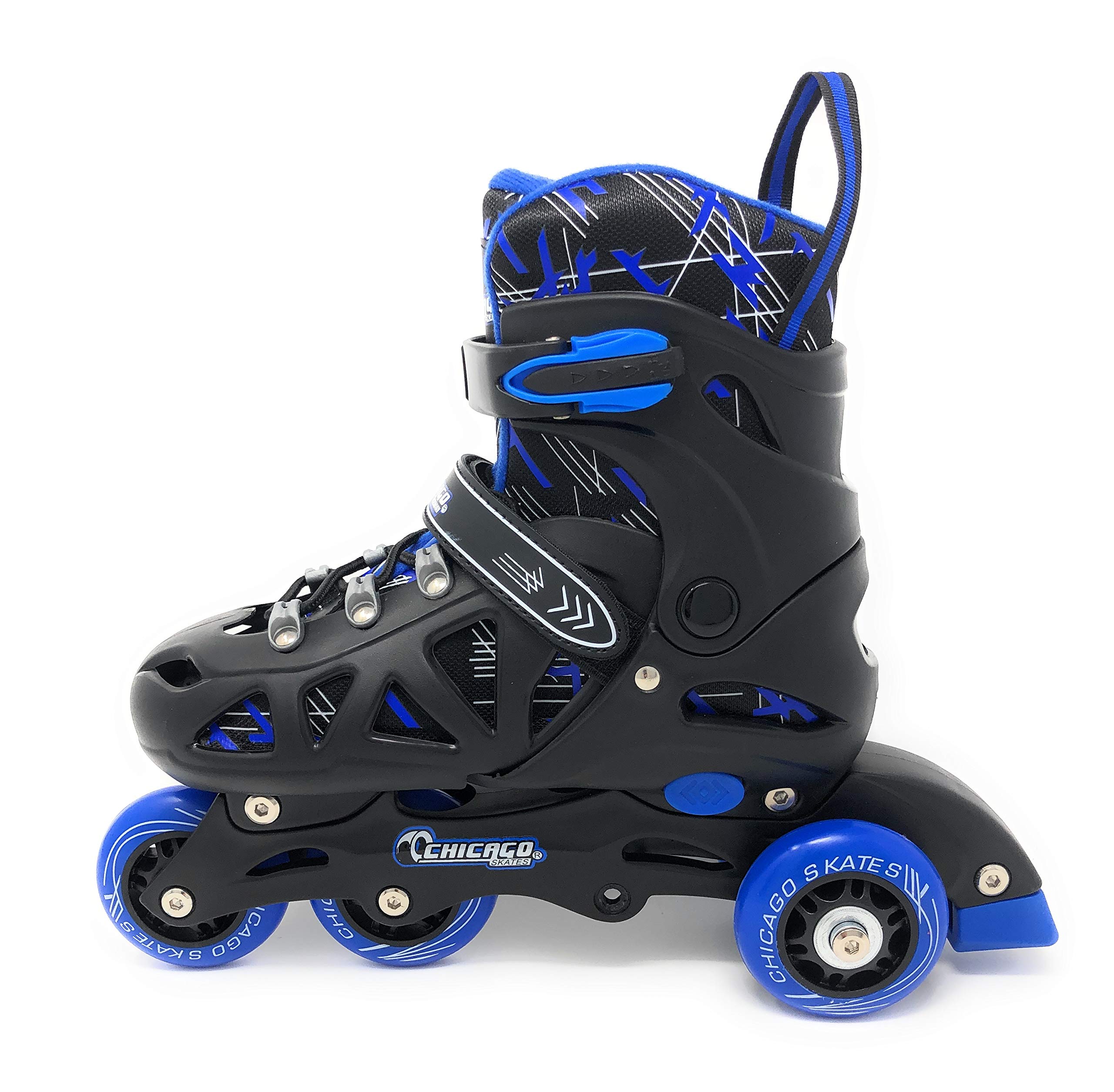 Chicago Skates Boys Inline Training Skate Combo Set - Blue