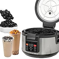 Commercial Tapioca Maker Tapioca Pearl Cooker, 16L Automatic Non-Stick Pearl Pot with Button Operation, Bubble Tea Maker for Milk Tea Sago Pearl Taro Balls