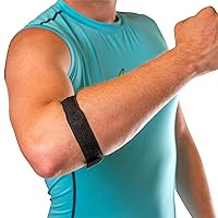 Epicondylitis Brace | Elbow Strap for Medial/Lateral Epicondyle Pain and Tendonitis Arm Compression Support Band for Men or Women (One Size Fits Most)