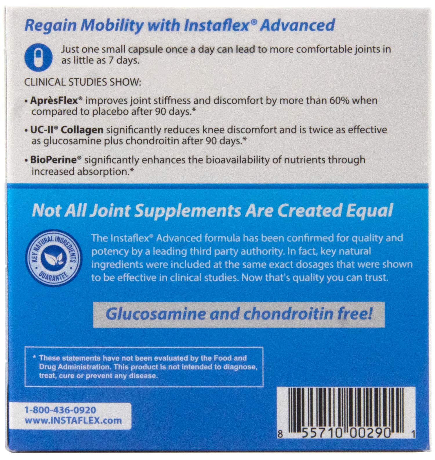 Instaflex Advanced Joint Support Nutritional Supplement Capsule with Doctor Formulated Joint Relief Supplement, Featuring UC-II Collagen & 5 Other Joint Discomfort Fighting Ingredients, 60 Ct