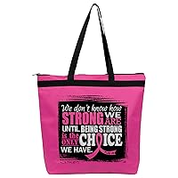 How Strong We Are Darcey Tote Bag for Cancer and Disease Awareness