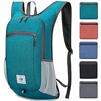 15L Lightweight Hiking Backpack Foldable Small Travel Backpack Packable Camping Backpack for Women Men (Green)
