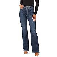 Wrangler Womens Wandered High Rise Flare Jeans