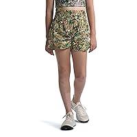 THE NORTH FACE Girls' Never Stop Woven Short, Mineral Purple Maze Floral Print, Medium