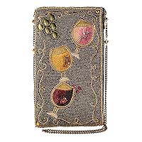 Mary Frances Wine Pairing Beaded Crossbody Phone Bag, Multi