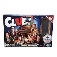 Clue Game, Mystery Board Game, 2-6 Players, 8+ Years (Amazon Exclusive)