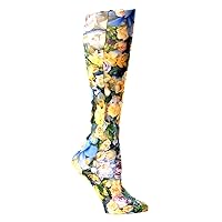 Celeste Stein Therapeutic Compression Socks, Multi Lil Floral, 15-20 mmhg, 1 Pair