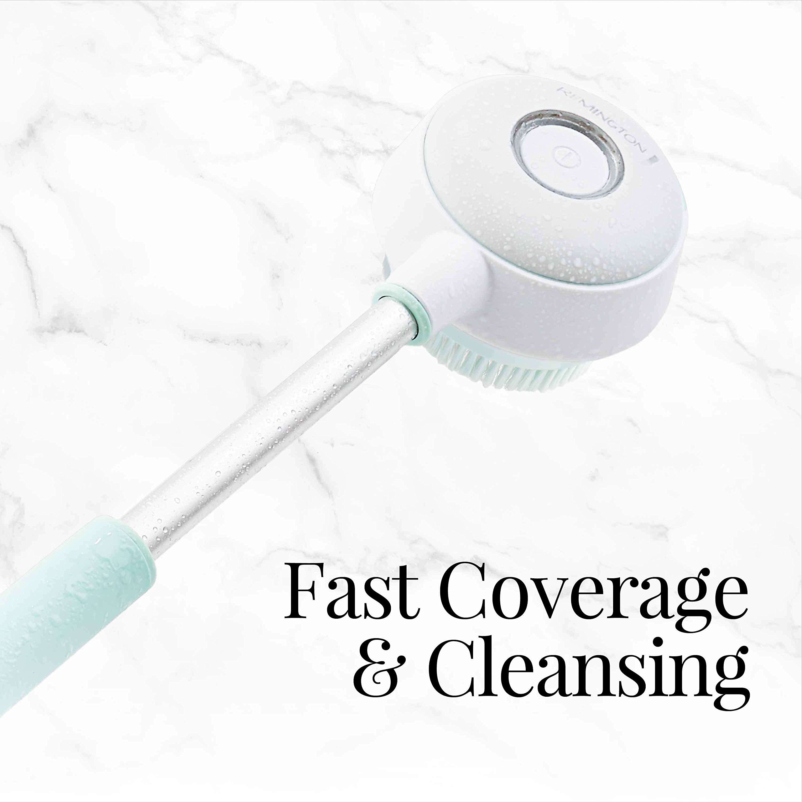 Remington Reveal Rechargeable Rotating Electronic Body Brush with 2 speeds and adjustable handle (BB1000B)